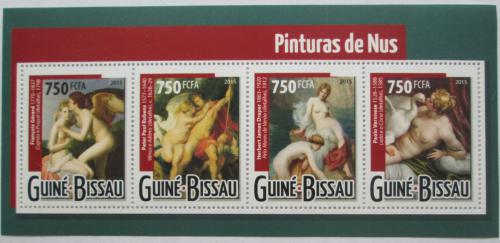Poštové známky Guinea-Bissau 2015 Umenie, akty Mi# 7977-80 Kat 12€