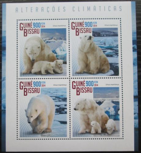 Poštové známky Guinea-Bissau 2014 ¼adový medvede Mi# 7533-36 Kat 14€