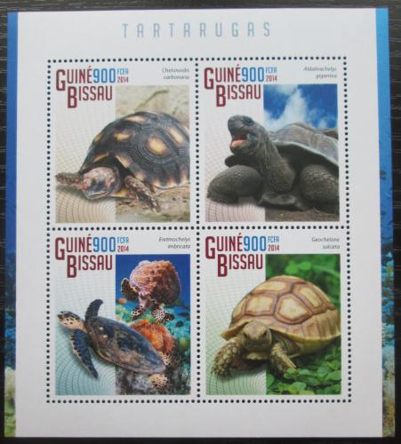 Poštové známky Guinea-Bissau 2014 Korytnaèky Mi# 7537-40 Kat 14€