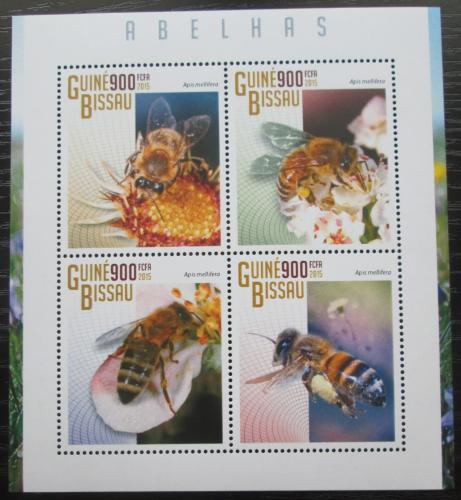 Poštové známky Guinea-Bissau 2015 Vèely Mi# 7566-69 Kat 14€