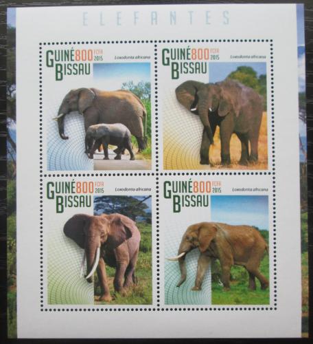 Poštové známky Guinea-Bissau 2015 Slony Mi# 7586-89 Kat 13€