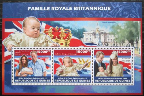 Poštové známky Guinea 2013 Narození prince George Mi# 10173-75 Kat 18€
