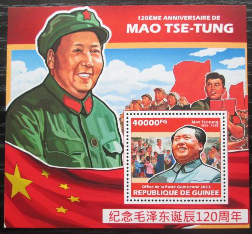 Poštová známka Guinea 2013 Prezident Mao Ce-tung Mi# Block 2313 Kat 16€