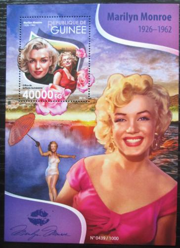 Poštová známka Guinea 2015 Marilyn Monroe Mi# Block 2597 Kat 16€