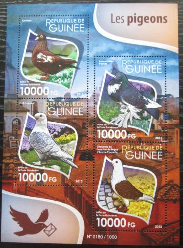 Poštové známky Guinea 2015 Holubi Mi# 11433-36 Kat 16€