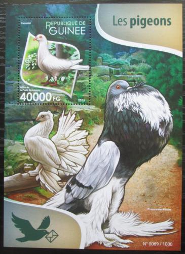 Poštová známka Guinea 2015 Holubi Mi# Block 2583 Kat 16€