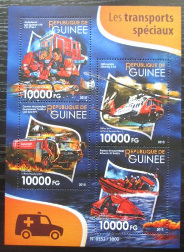Poštové známky Guinea 2015 Záchranári Mi# 11468-71 Kat 16€