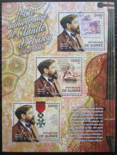 Poštové známky Guinea 2012 Claude Debussy, skladatel Mi# 9208-10 Kat 16€