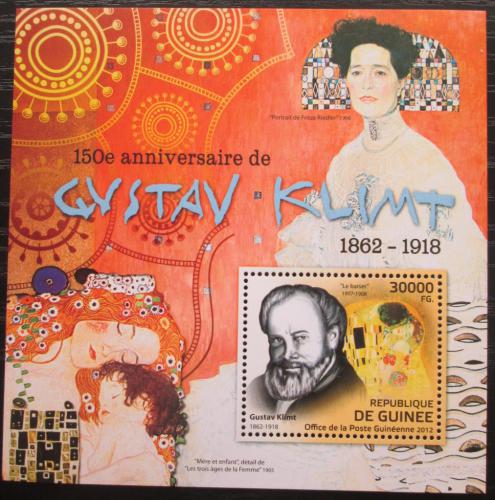 Poštová známka Guinea 2012 Umenie, Gustav Klimt Mi# Block 2092 Kat 12€