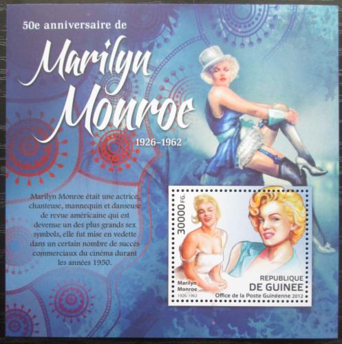 Poštová známka Guinea 2012 Marilyn Monroe Mi# Block 2099 Kat 12€