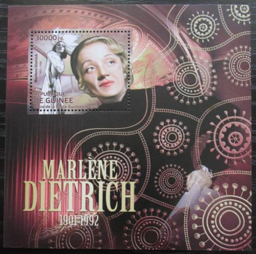 Poštová známka Guinea 2012 Marlene Dietrich, hereèka Mi# Block 2102 Kat 12€