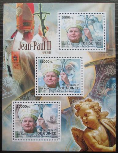 Poštové známky Guinea 2012 Papež Jan Pavel II. Mi# 9268-70 Kat 16€