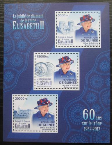 Poštové známky Guinea 2012 Krá¾ovna Alžbeta II. Mi# 9272-74 Kat 16€