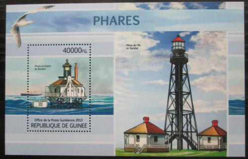 Poštovní známka Guinea 2013 Majáky Mi# Block 2203 Kat 16€
