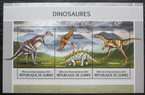 Poštové známky Guinea 2013 Dinosaury Mi# 9725-27 Kat 18€