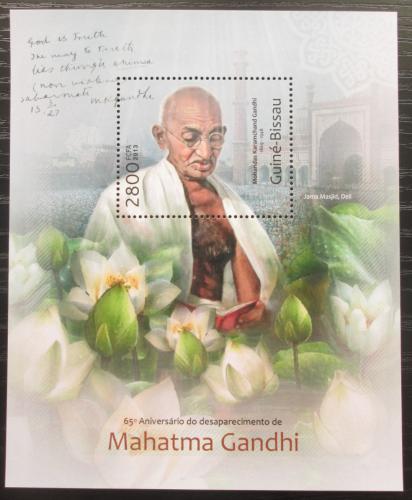 Poštová známka Guinea-Bissau 2013 Mahátma Gándhí Mi# Block 1130 Kat 11€