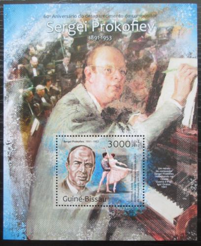 Poštová známka Guinea-Bissau 2013 Sergej Prokofjev Mi# Block 1138 Kat 12€ 