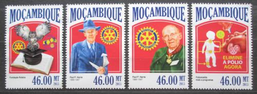 Poštové známky Mozambik 2013 Paul Harris, Rotary Intl. Mi# 6857-60 Kat 11€