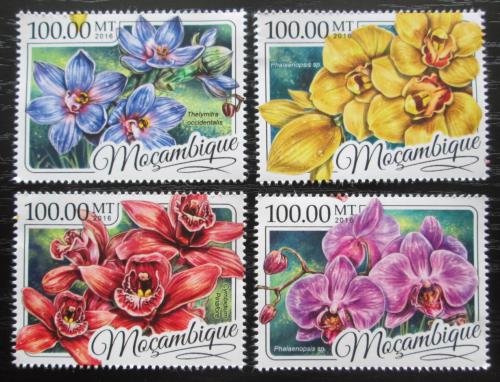 Poštové známky Mozambik 2016 Orchideje Mi# 8744-47 Kat 22€