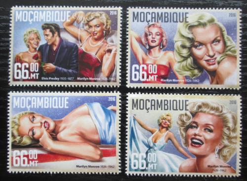 Poštové známky Mozambik 2016 Marilyn Monroe Mi# 8529-32 Kat 15€