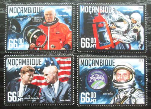 Poštové známky Mozambik 2016 John Glenn Mi# 8524-27 Kat 15€
