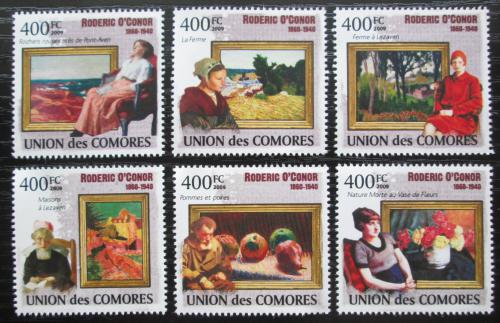 Poštové známky Komory 2009 Umenie, Roderic O’Conor Mi# 2507-12 Kat 11€