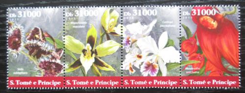 Poštové známky Svätý Tomáš 2015 Orchideje Mi# 6310-13 Kat 12€