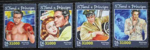 Poštové známky Svätý Tomáš 2016 Elevys Presley Mi# Mi# 6676-79 Kat 12€