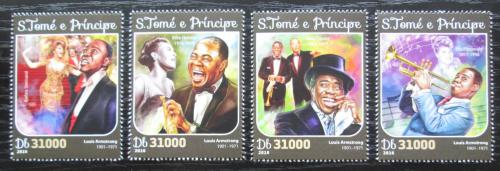 Poštové známky Svätý Tomáš 2016 Louis Armstrong Mi# 6586-89 Kat 12€