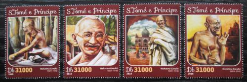 Poštové známky Svätý Tomáš 2016 Mahátma Gándhí Mi# 6671-74 Kat 12€