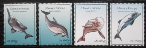 Poštové známky Svätý Tomáš 2014 Delfíny Mi# 5609-12 Kat 10€