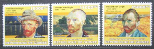 Poštové známky Guinea 2013 Umenie, Vincent van Gogh Mi# 10133-35 Kat 18€