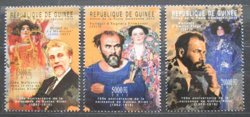 Poštové známky Guinea 2012 Umenie, Gustav Klimt Mi# 9328-30 Kat 16€