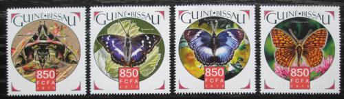 Poštové známky Guinea-Bissau 2015 Motýle Mi# 8343-46 Kat 13€