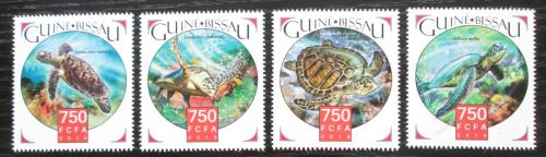 Poštové známky Guinea-Bissau 2015 Korytnaèky Mi# 8352-55 Kat 11€