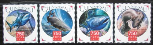 Poštové známky Guinea-Bissau 2015 Žraloky Mi# 8348-51 Kat 11€