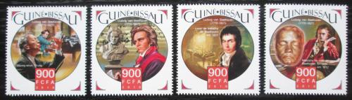 Poštové známky Guinea-Bissau 2015 Ludwig van Beethoven Mi# 8395-98 Kat 13.50€