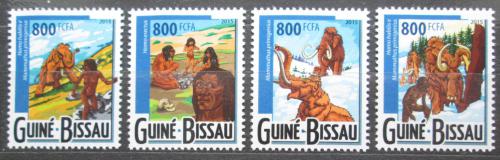 Poštové známky Guinea-Bissau 2015 Mamut a pravìk Mi# 7852-55 Kat 13€