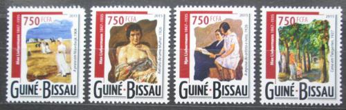 Potov znmky Guinea-Bissau 2015 Umenie, Max Liebermann Mi# 7843-46 Kat 12