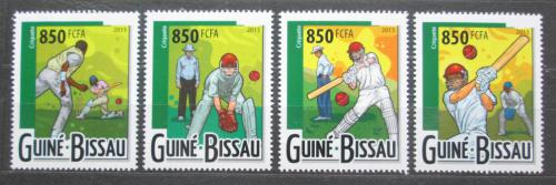 Potov znmky Guinea-Bissau 2015 Kriket Mi# 7996-99 Kat 14 - zvi obrzok
