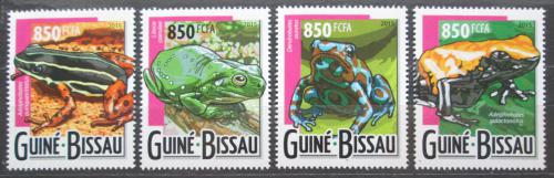 Poštové známky Guinea-Bissau 2015 Žaby Mi# 7933-36 Kat 13€ 