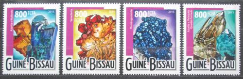 Poštové známky Guinea-Bissau 2015 Minerály Mi# 7910-13 Kat 13€