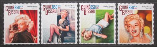 Poštové známky Guinea-Bissau 2014 Marilyn Monroe Mi# 7528-31 Kat 14€
