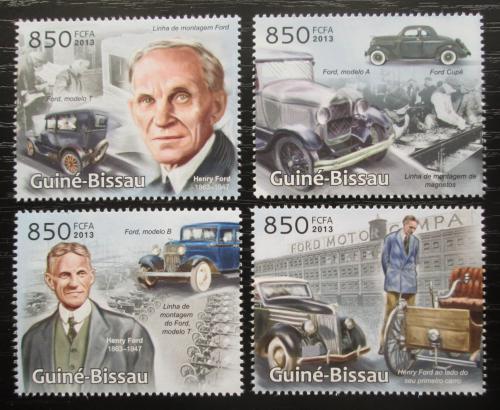 Poštové známky Guinea-Bissau 2013 Auta Ford Mi# 6457-60 Kat 14€