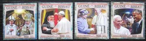 Poštové známky Guinea-Bissau 2016 Papež František Mi# 8679-82 Kat 13.50€