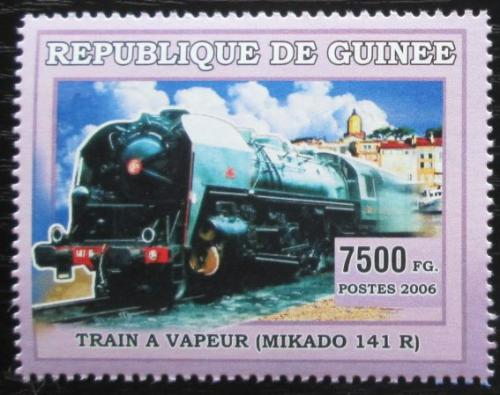 Poštová známka Guinea 2006 Parní lokomotíva Mi# 4378
