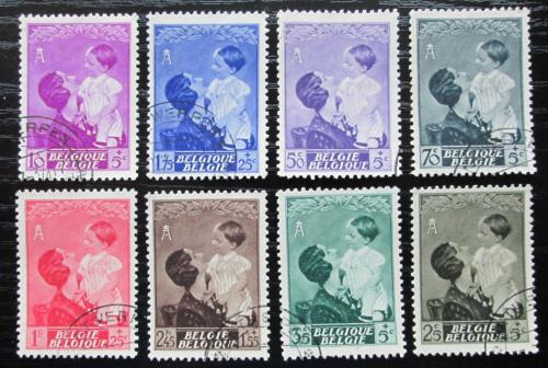 Poštové známky Belgicko 1937 Krá¾ovna Astrid a princ Baudouin Mi# 443-50 Kat 12€