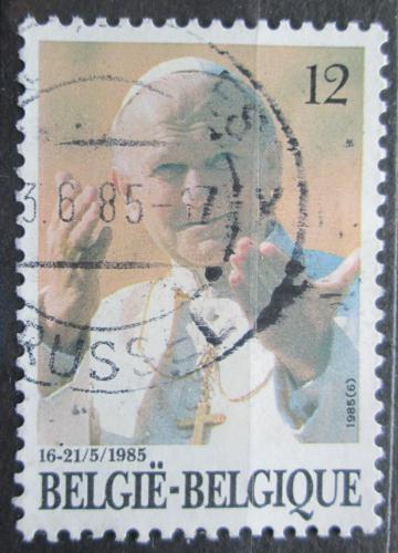 Poštová známka Belgicko 1985 Papež Jan Pavel II. Mi# 2218