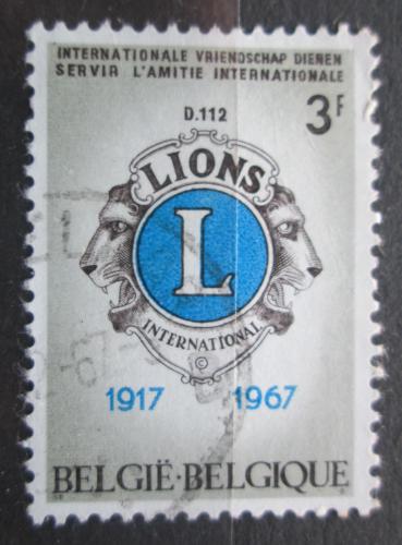 Poštová známka Belgicko 1967 Lions klub v Belgii, 50. výroèie Mi# 1461