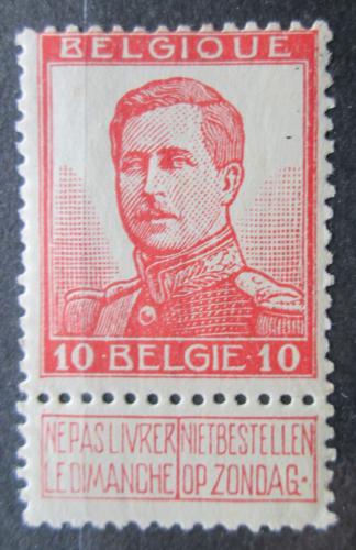 Poštová známka Belgicko 1913 Krá¾ Albert I. Mi# 100 II
